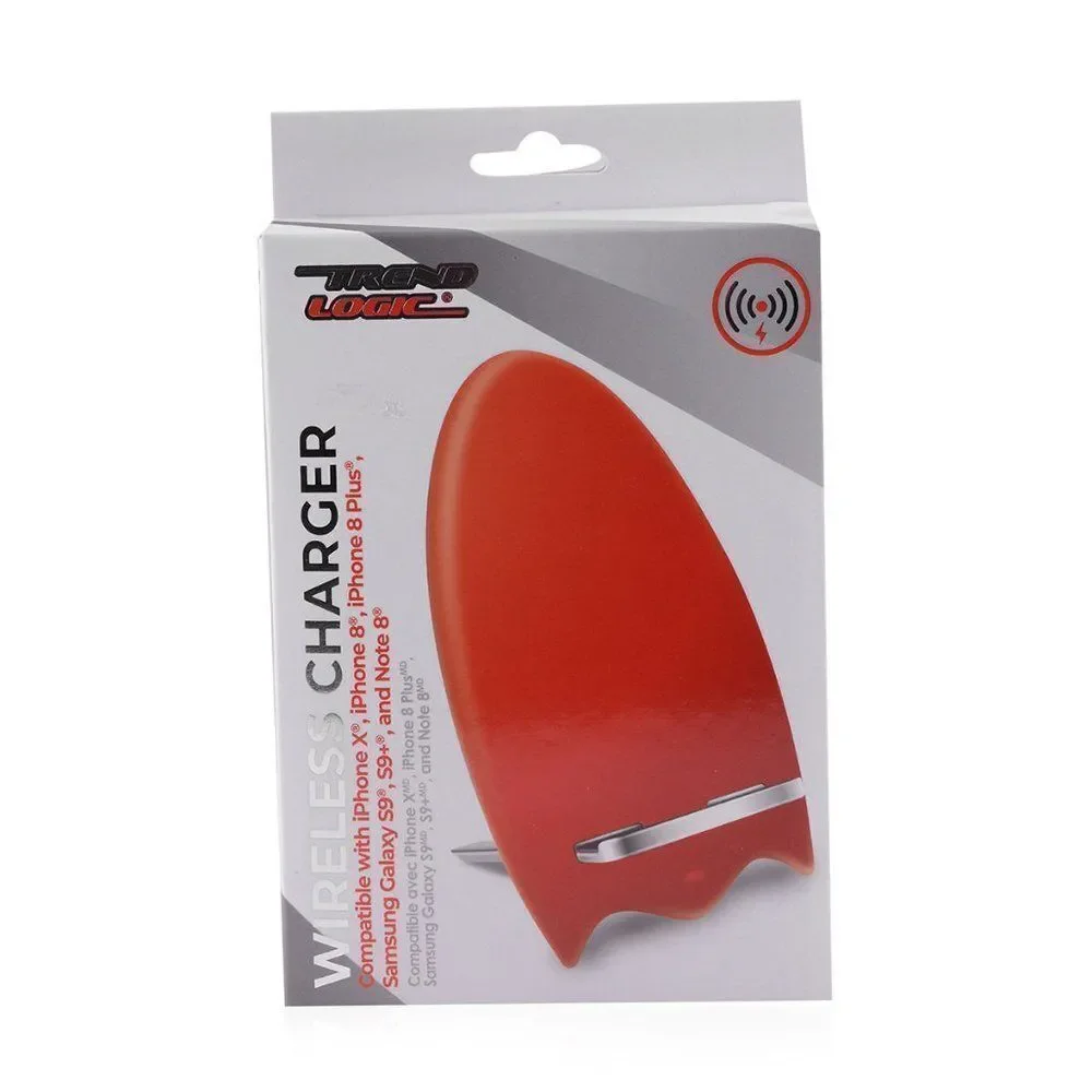 TREND LOGIC Red Wireless Charger Stand with USB 5W